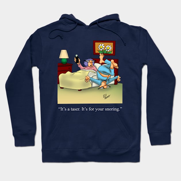 Funny Spectickles Snoring Humor Hoodie by abbottcartoons